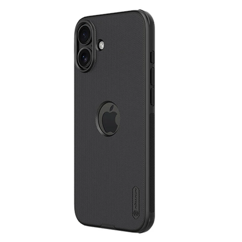 Apsauginis dėklas Nillkin iPhone 16 Plus Super Frosted Pro — juodas, plonas kietas kevalas