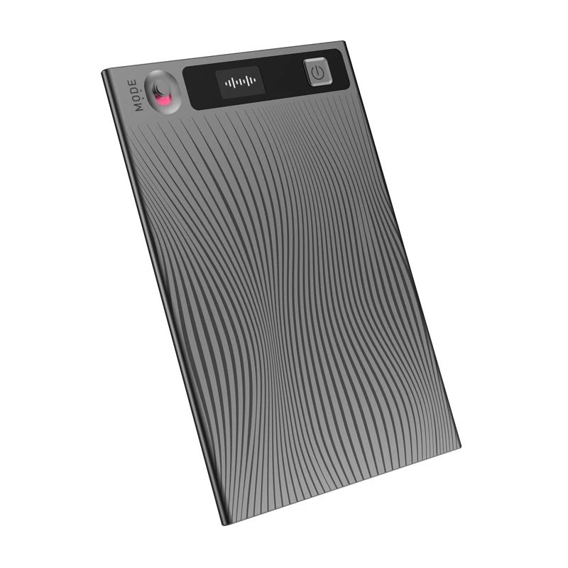 Balso įrašymo įrenginys Mobvoi TicNote pilkas su 16 GB atmintimi, kompaktiškas skaitmeninis diktofonas