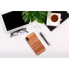 man and wood išmaniojo telefono dėklas iPhone XR — kapučino juodas, apsauginis dangtelis