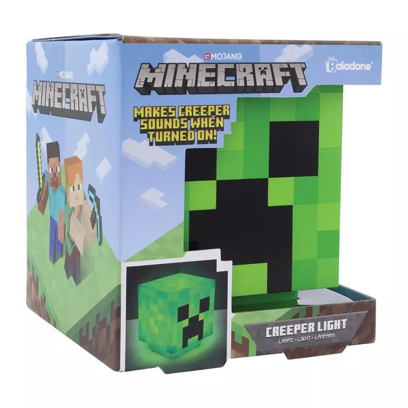 Paladone Minecraft Creeper 3D dizaino lempa PP6595MCFV3 – stalinė/pakabinama šviesa