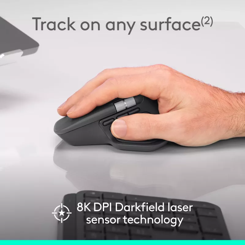 Logitech Logitech MX Master 4 for Business pelė - belaidė + Bluetooth, 8000 DPI, grafito | Logitech