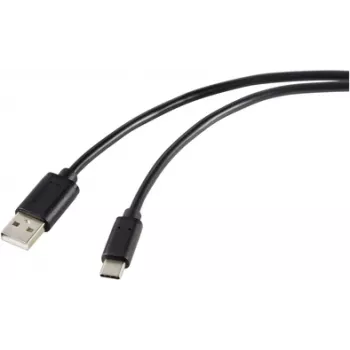 Renkforce RF-5720398 USB laidas, juodas