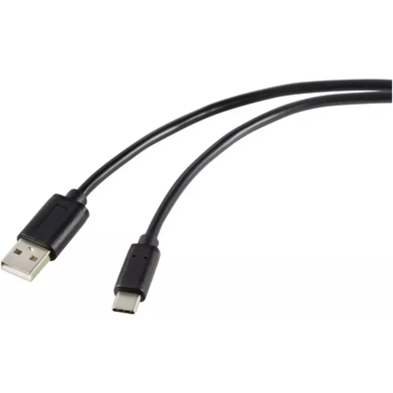 Renkforce RF-5720398 USB laidas, juodas