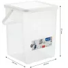 Plastikinis ploviklių indas Rotho Basic 9 L modelis 1770101100RP, baltas, dangtelis, pakabinimo anga