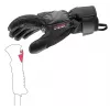 Slidinėjimo pirštinės Leki Hevon Thermo 3D — izoliuotos unisex žieminės pirštinės, dydis 9, juodos, Velcro užsegimas