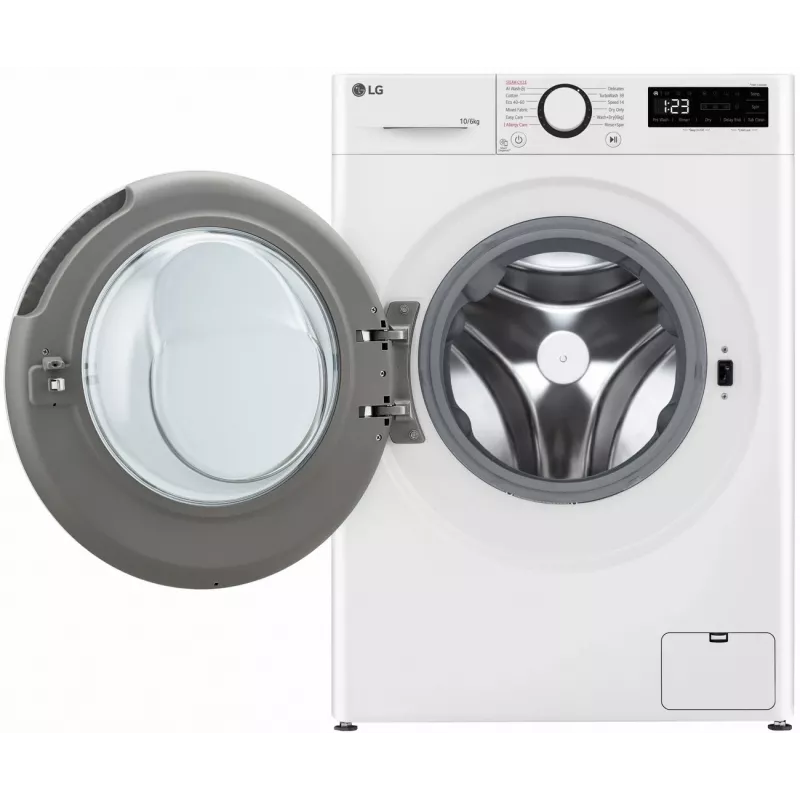 LG F4DR510S0W skalbimo mašina-džiovyklė 10 kg 1400 aps./min. balta
