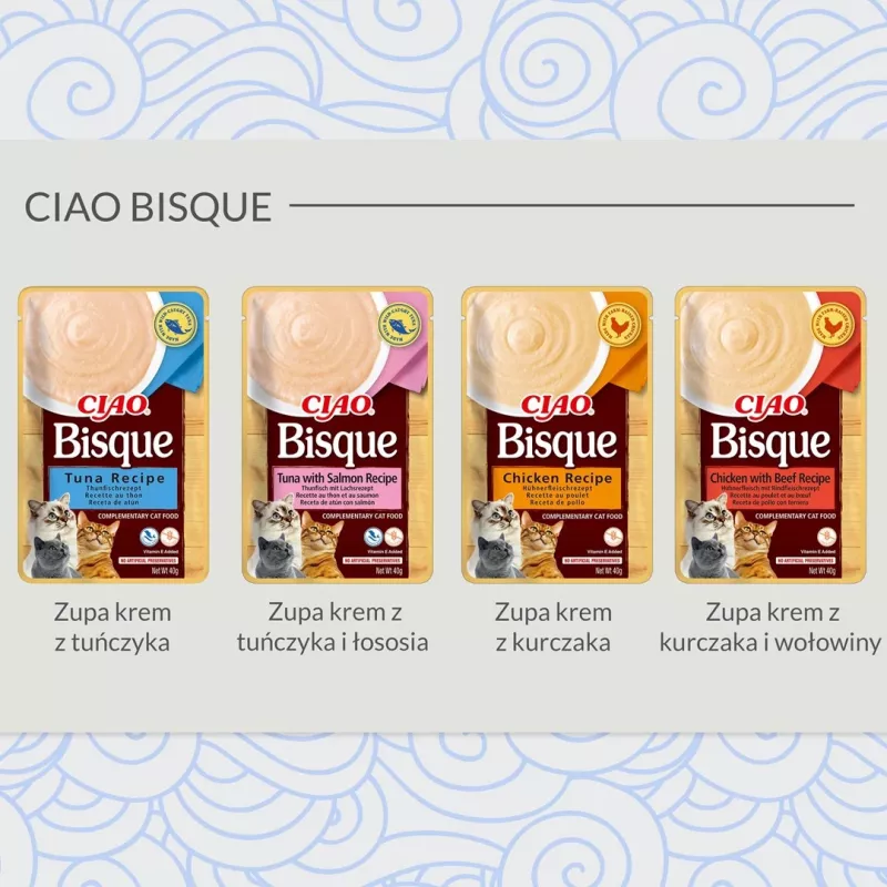 Šlapias kačių maistas Inaba Foods CIAO tiršta vištienos sriuba 40 g maišelis