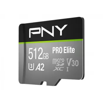 „Flash“ atmintis PNY 512 GB „microSDXC“ 10 klasės P-SDUX512U3100PRO-GE