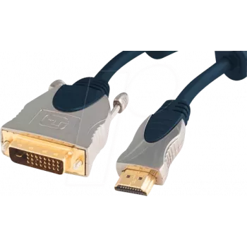Vaizdo kabelio adapteris ShiverPeaks SP77483 3m HDMI Type A DVI-D mėlynas