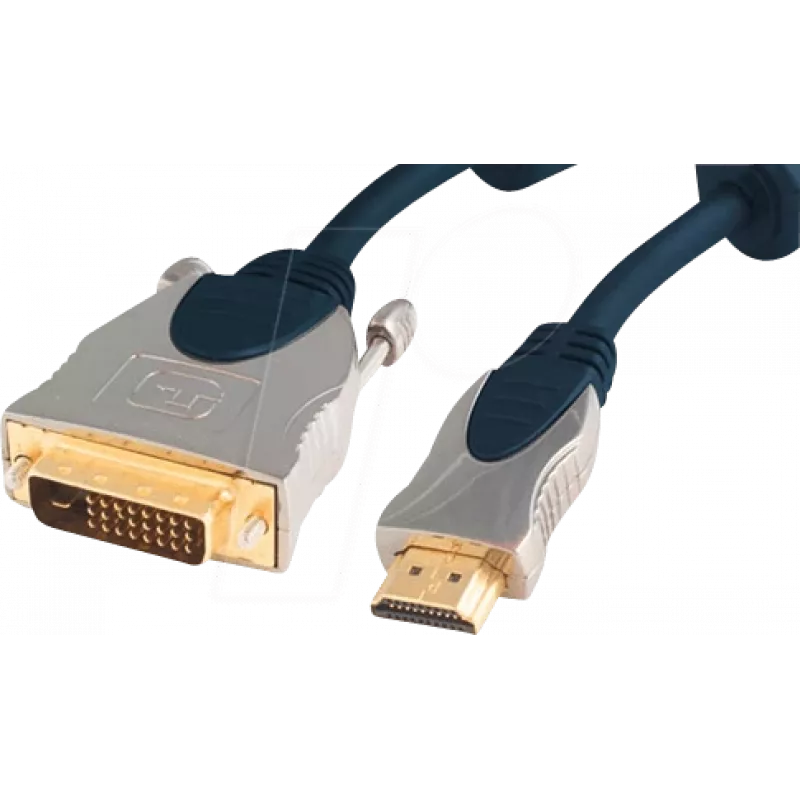 Vaizdo kabelio adapteris ShiverPeaks SP77483 3m HDMI Type A DVI-D mėlynas