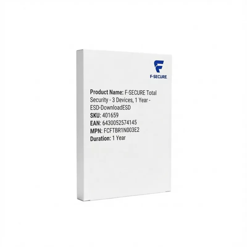 F-SECURE Total Security – 3 įrenginiams, 1 metai – ESD-DownloadESD