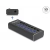 DeLOCK 64326 sąsajų šakotuvas USB 3.2 Gen 2 (3.1 Gen 2) Type-C 10000 Mbit/s juodas