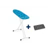 Leifheit Air Board L Solid Shoulder lyginimo lenta 130 x 38 cm, aukštis 76–100 cm, užvalkalas, balta