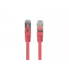 komutacinis kabelis LANBERG PCF6-20CC-0100-R RJ45 Cat.6 1M raudonas