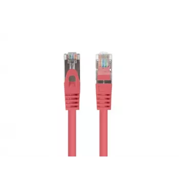 komutacinis kabelis LANBERG PCF6-20CC-0100-R RJ45 Cat.6 1M raudonas