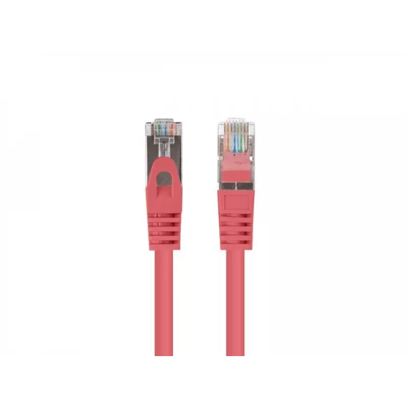 komutacinis kabelis LANBERG PCF6-20CC-0100-R RJ45 Cat.6 1M raudonas