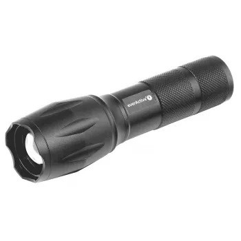 Žibintuvėlis everActive FL600 — 600 lm, 10 W, aliuminio korpusas, IPX4, 130 mm, 3×AAA, raudonas