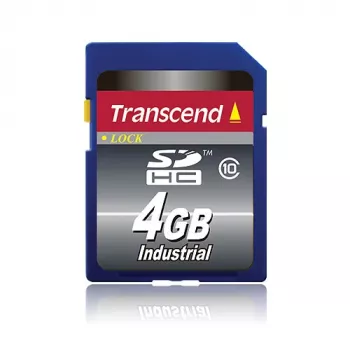 Transcend 4 GB SDHC Class 10 „Flash“ atmintis TS4GSDHC10