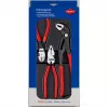 Knipex replių rinkinio galios paketas, kuriame yra 3 poliruoto plastiko termoformuotos dalys