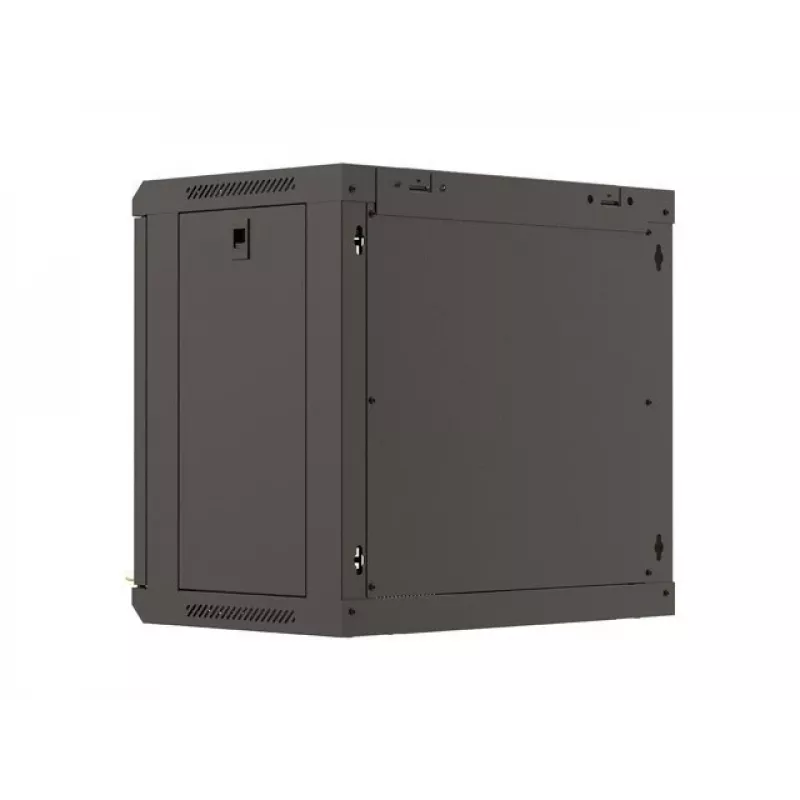 Prie sienos montuojamas stovas LANBERG WF03-5309-10B, 9U, 500×350×540 mm, maks. apkrova 60 kg, juodas