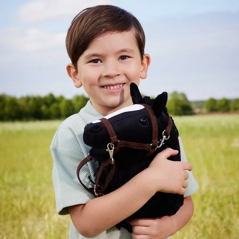 Lazdelinis arkliukas HOPPIHORSE Hobby Horse A4 juodas