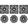 Thermaltake TOUGHFAN EX12 Pro Swappable Edition 120 mm korpuso ventiliatorius, 3 vnt. pakuotė, juodas
