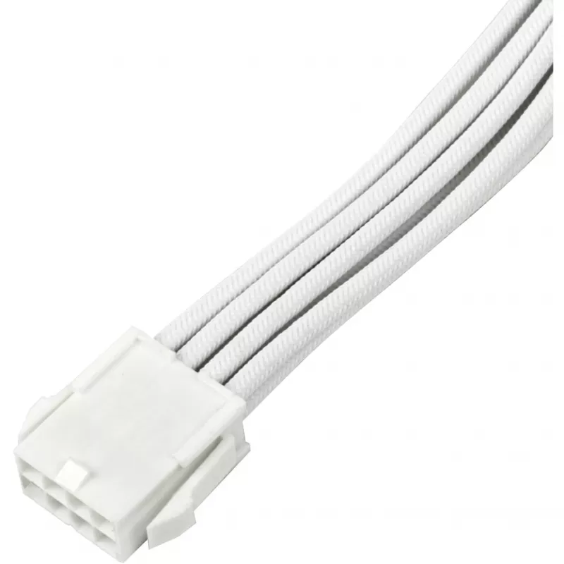 Maitinimo šaltinio ilginimo laidas SidabrinėSTONE EPS 12V 8‑kontaktų (30 cm) baltas SST-PP07E-EPS8W-V2