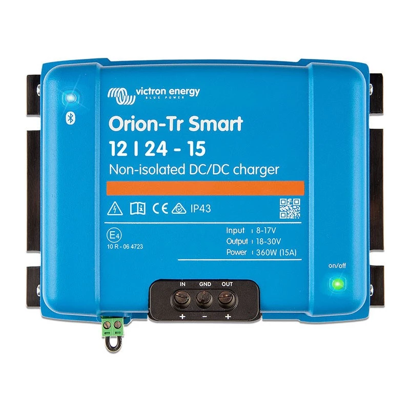 DC-DC keitiklis Victron Energy Orion-Tr Smart 12/24V 15A ORI122436140 neizoliuotas