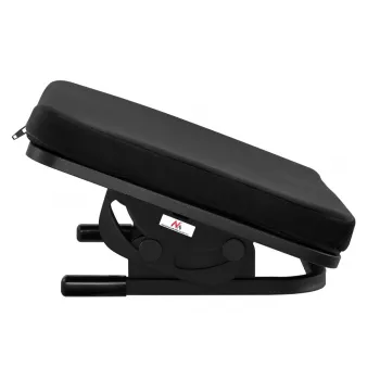 Kojų atrama MACLEAN MC-460 ergonominė minkšta metalinė kojų atrama, neslystanti bazė, pasvirimas -20–20°, maks. apkrova 20 kg, juoda