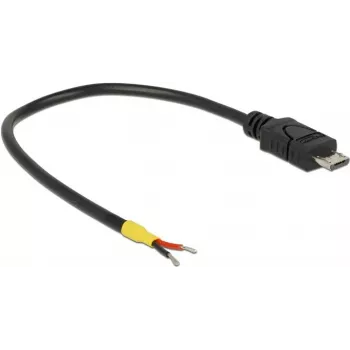 USB kabelis DeLOCK 0,15 m Micro-USB B juodas