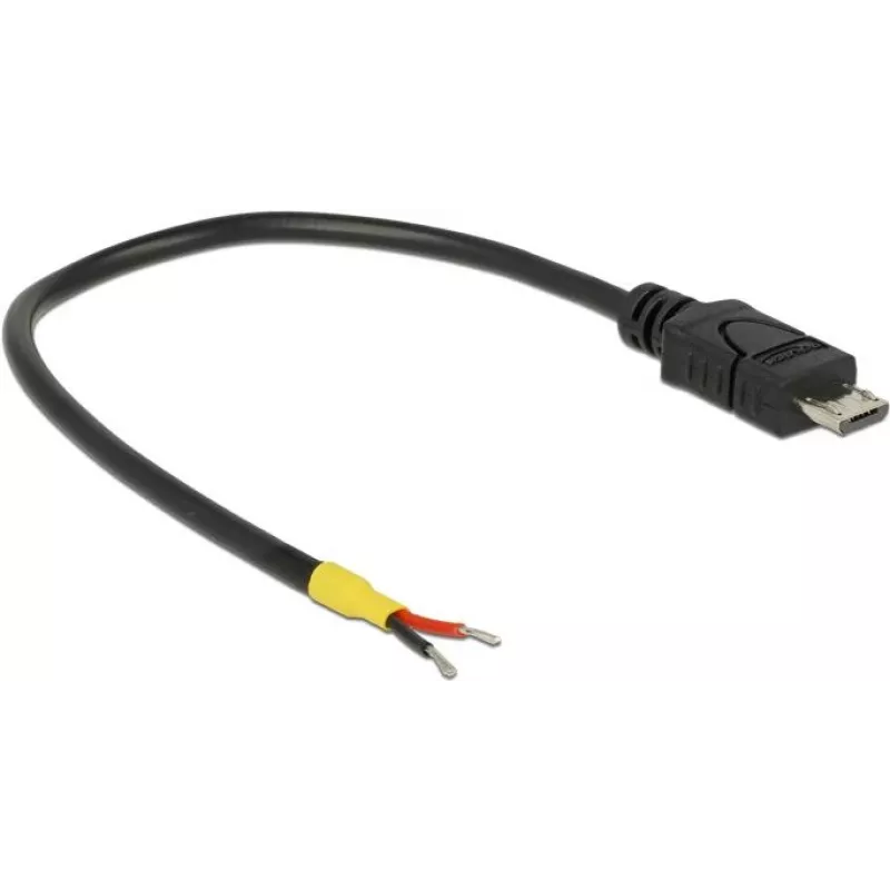 USB kabelis DeLOCK 0,15 m Micro-USB B juodas