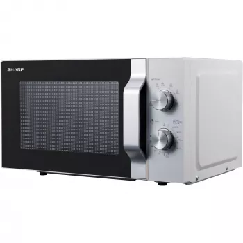 Sharp R204WA mikrobangų krosnelė Sidabrinė, Balta Atskira mikrobangų krosnelė Pastatoma ant stalviršio 20 L 800 W
