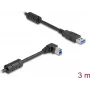 DeLOCK USB laidas Type-A kištukas į Type-B kištuką 90° kampu dešinėn 3 m