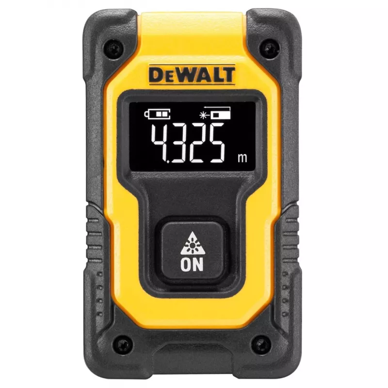 Lazerinis atstumo matuoklis DeWalt DW055PL-XJ, diapazonas 0–16 m, tikslumas ±6 mm, 3,7 V įkraunama baterija, USB laidas