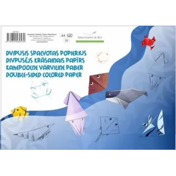 Popierius SMLT color, A4, 80 g, dvipusis, klijuotas (16) 0708-303