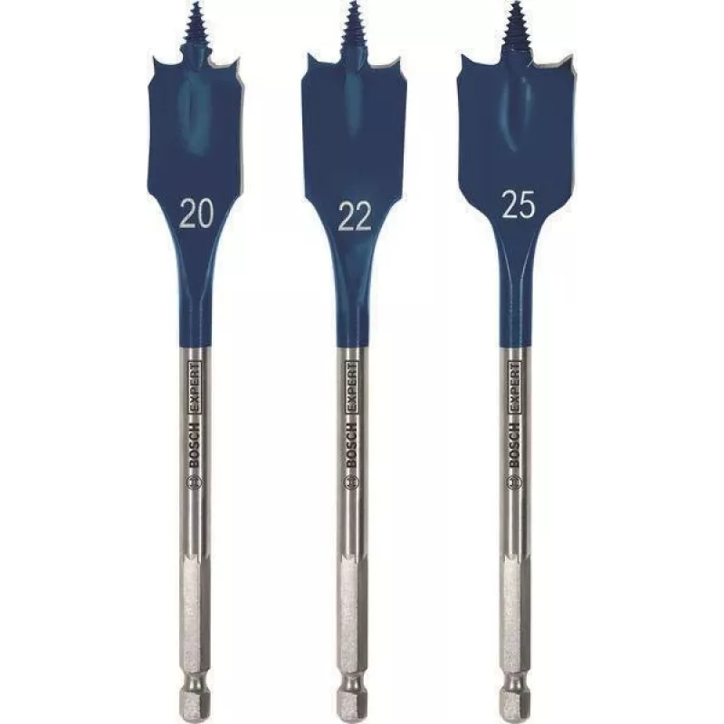 Grąžtų rinkinys Bosch EXPERT Self Cut Speed 3 vnt. — skersmenys 20/22/25 mm, modelis 2608902107