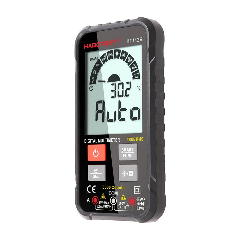 Tikrasis RMS skaitmeninis universalus multimetras Habotest HT112B