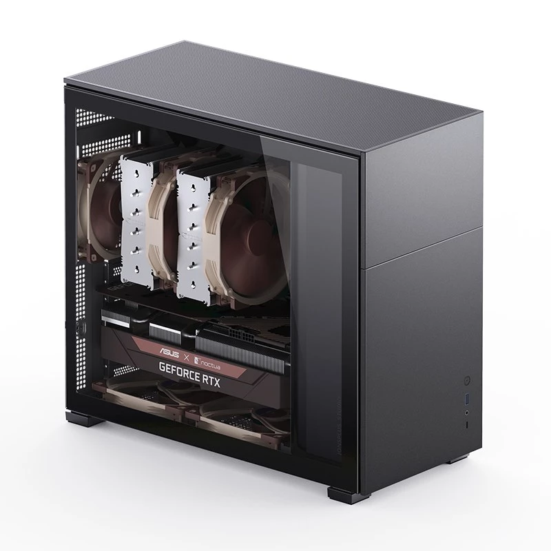 PC korpusas Jonsbo D41 STD Midi Tower Juoda