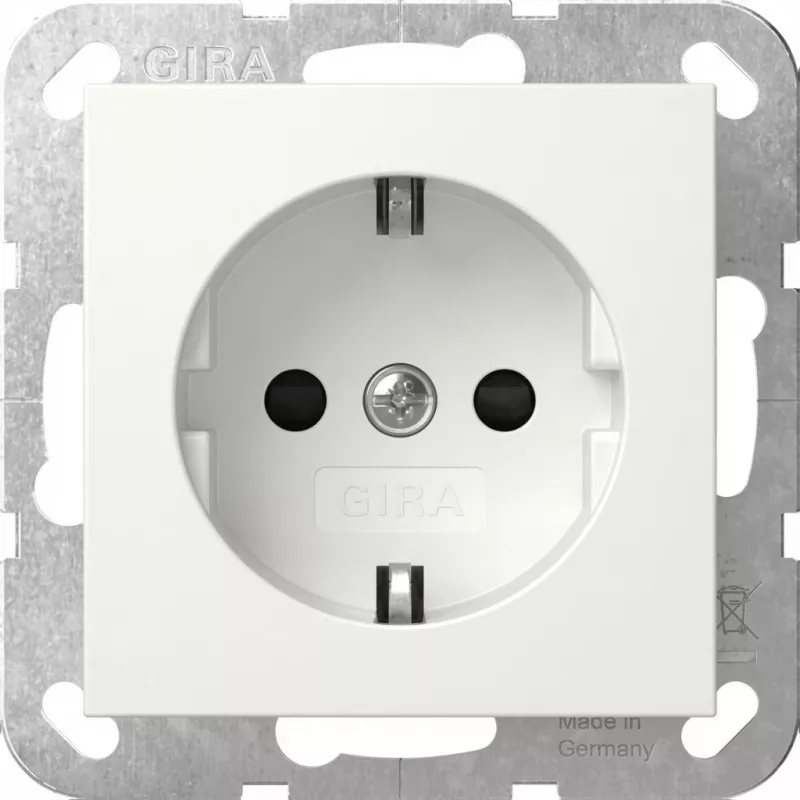 gira SCHUKO lizdo modulis System 55 Rein modelis 445303, skirtas System 55 rėmeliams