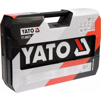 YATO veržliarakčių rinkinys 1/4 , 3/8 , 1/2 128 vnt. 38872
