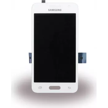 Ekrano stiklas ir jutiklinis modulis baltas Sam G355H Galaxy Core 2 (GH97-16070A)