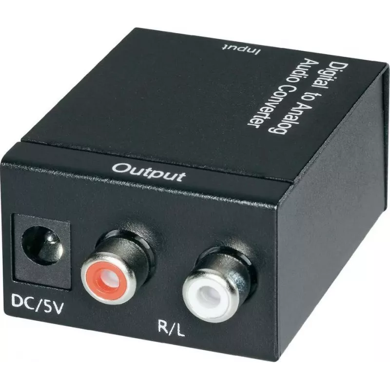 AV keitiklis SpeaKa Professional 989149 — Toslink (optinis) į RCA skaitmeninį garso adapterį