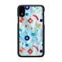 Apsauginis telefono dėklas iKins, skirtas iPhone XR — Juoda Poppin Rock dizainas