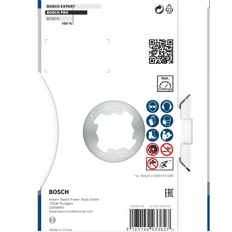 Bosch 2 608 615 165 kampinio šlifuoklio priedas Pjovimo diskas