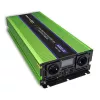 Qoltec Monolith įtampos keitiklis | Baterijos įkrovimas | UPS | 2000W | 4000W | 12V į 230V | Grynas sinusas | LCD juodai žalias