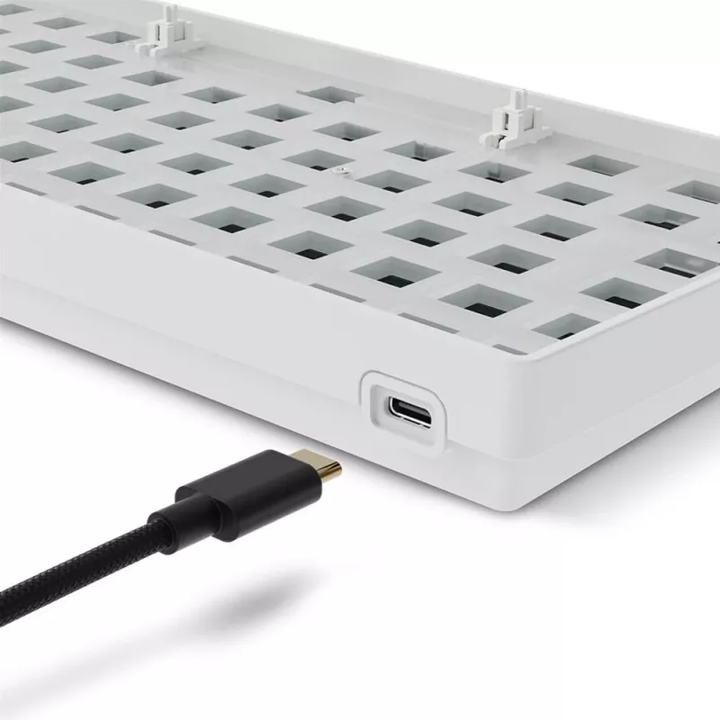 Sharkoon SKILLER SGK50 S2 White barebone klaviatūros rinkinys