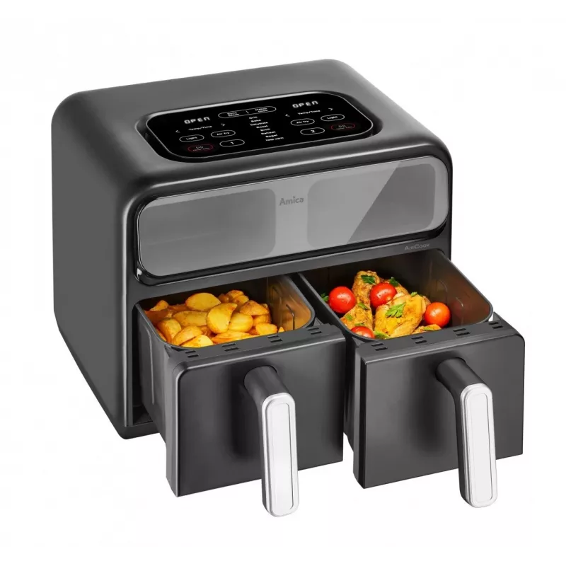 Oro gruzdintuvė AMICA AFM7020 juoda — 700 W galia, 3,5 l talpa