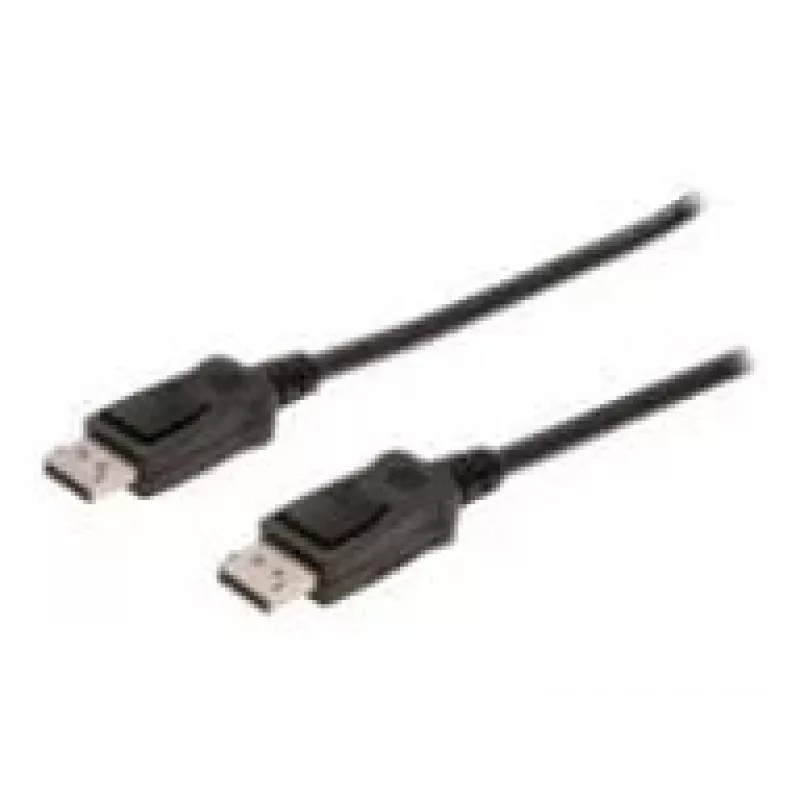 Connection kabelis DisplayPort with snaps 1080p 60Hz FHD Tipas DP / DP M / M Juoda 1m