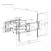 Gembird WM-120 pc(s)-01 TV laikiklis/stovas 3.05 m (120) Juoda
