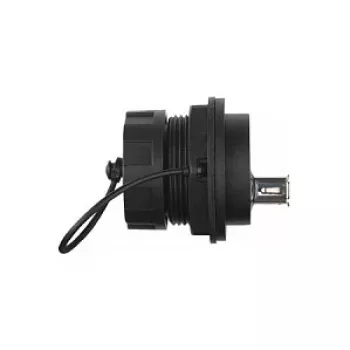 Alcasa IC04-U304 - USB A - juoda - moteriška - tiesi - polibutileno tereftalatas (PBT) - polivinilchloridas (PVC) - IP65 - IP67 (IC04-U304)